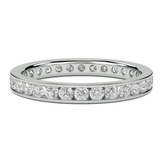 1.50ct Milgrain Round Diamond Eternity Ring