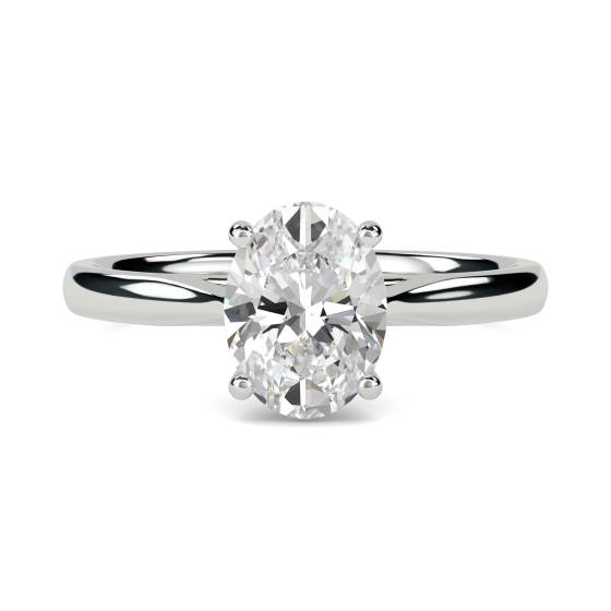 Oval Diamond Engagement Ring