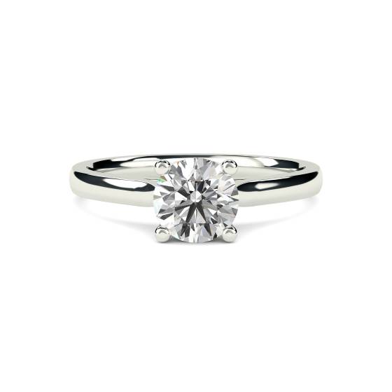 Traditional Round Diamond Solitaire Ring