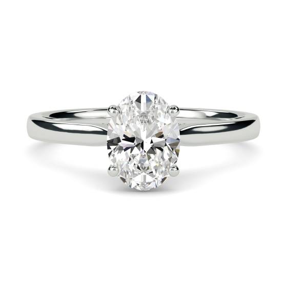 Oval Diamond Engagement Ring