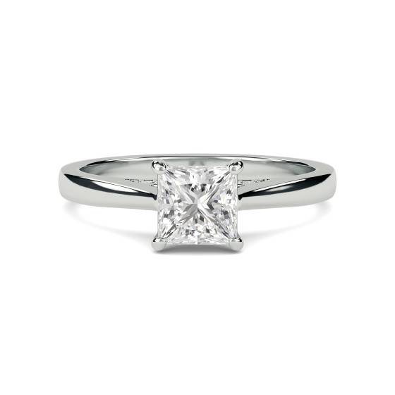 Elegant Princess Diamond Engagement Ring