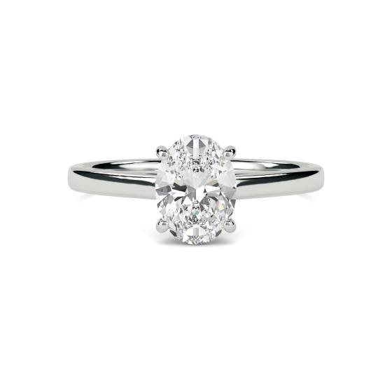 Oval Diamond Engagement Ring