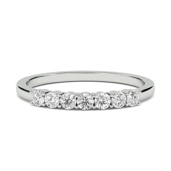 0.35ct VS/F-G Round Diamond Cut Wedding Ring