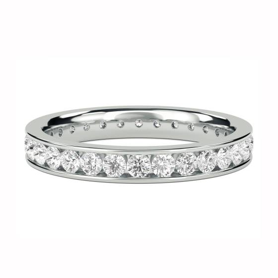 0.75ct VS/F-G Round Diamond Cut Wedding Ring