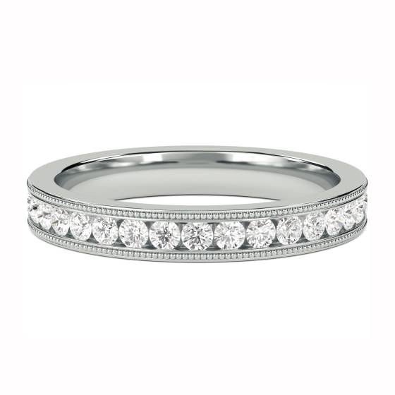 0.75ct VS/F-G Round Diamond Cut Wedding Ring