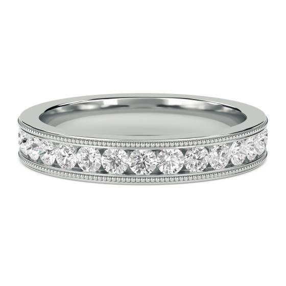 1.00ct VS/F-G Round Diamond Cut Wedding Ring