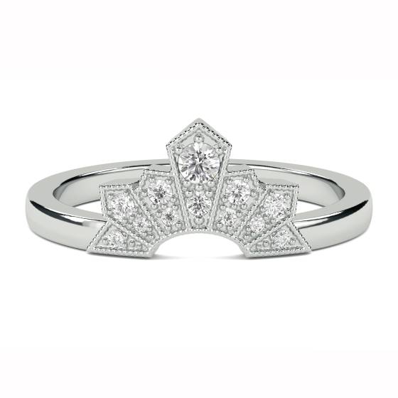 0.10ct VS/F-G Round Diamond Shaped Wedding Ring