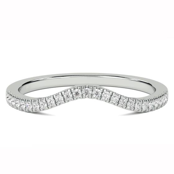 2mm Shaped Diamond Wedding Ring