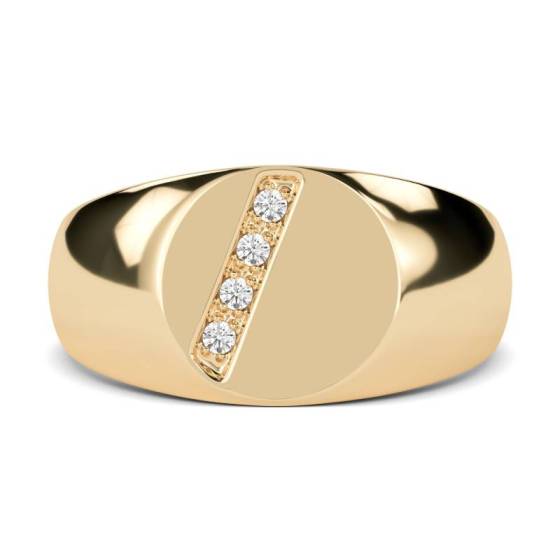 9ct Yellow Gold Gents Oval Signet Ring