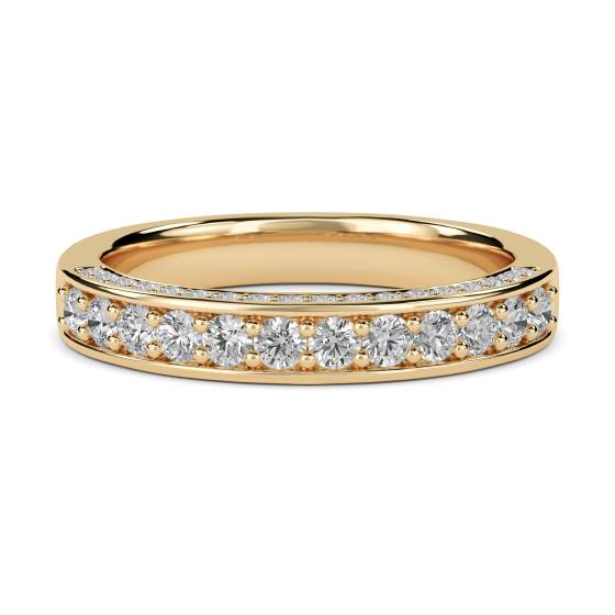 Unique Round Diamond Eternity/Wedding Ring