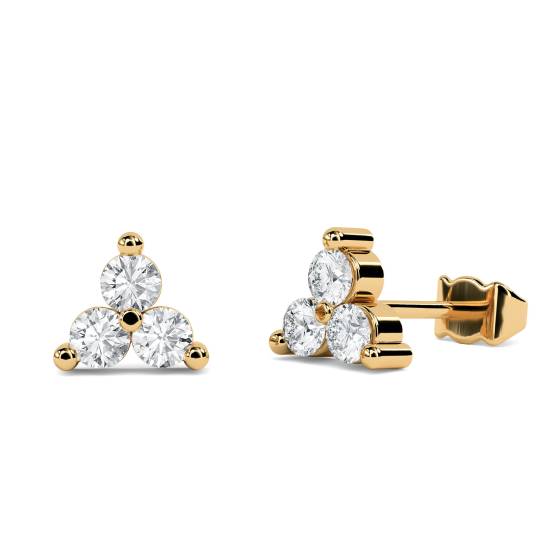 Round Diamond Designer Earrings