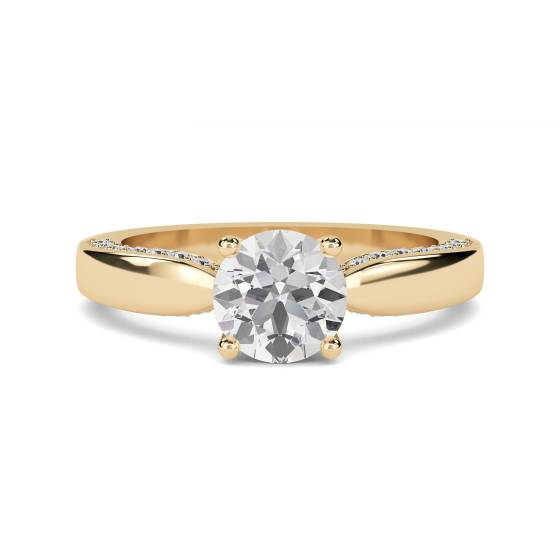 Shoulder Set Diamond Engagement Ring