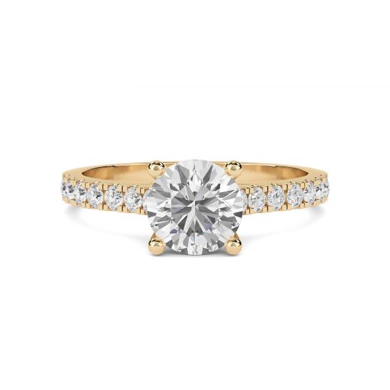 Shoulder Set Diamond Engagement Ring