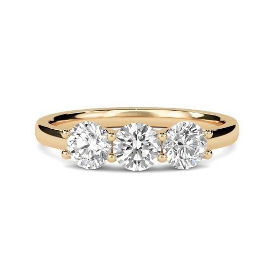 Traditional Round Diamond Trilogy Ring
