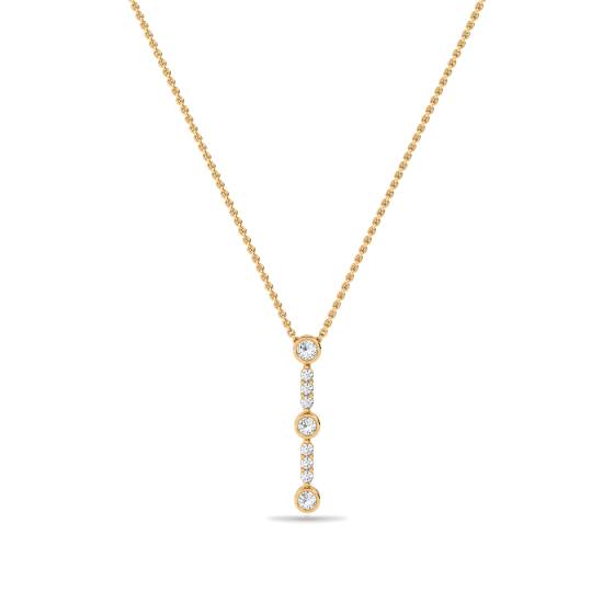 Elegant Round Diamond Trilogy Pendant