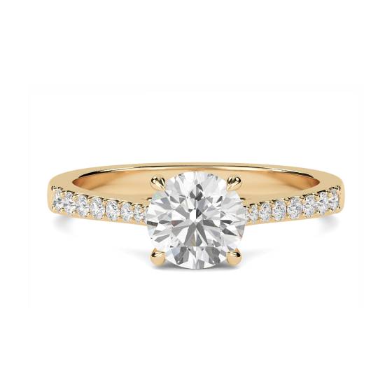 Shoulder Set Diamond Engagement Ring
