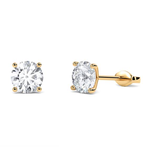 Elegant Round Diamond Designer Earrings