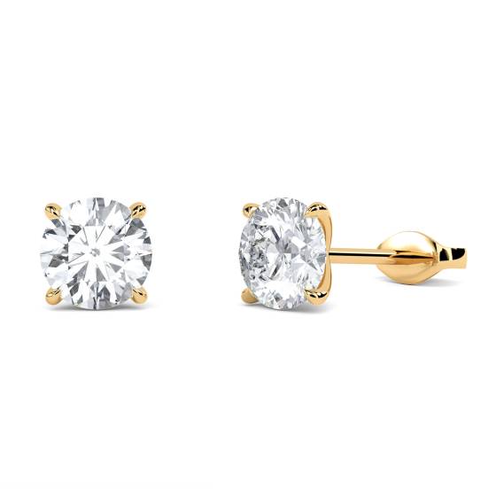 Classic Round Diamond Designer Earrings