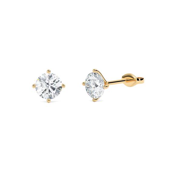 Round Diamond Designer Earrings