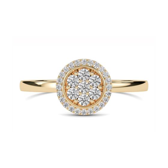 0.50ct Elegant Round Diamond Cluster Ring