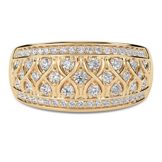 12.5mm Designer Cluster Dress Ring