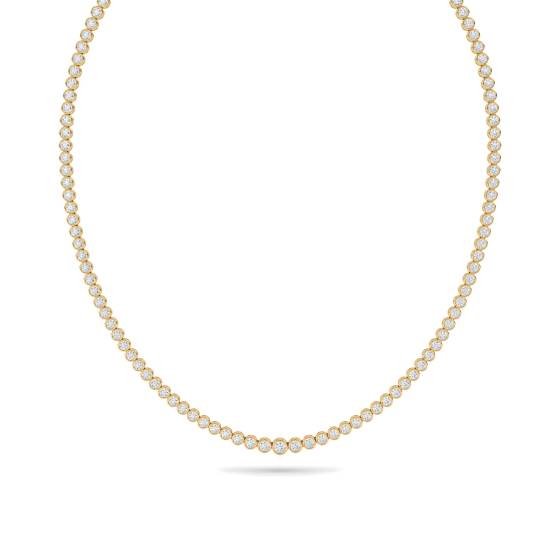 Bezel Set Tennis Necklace
