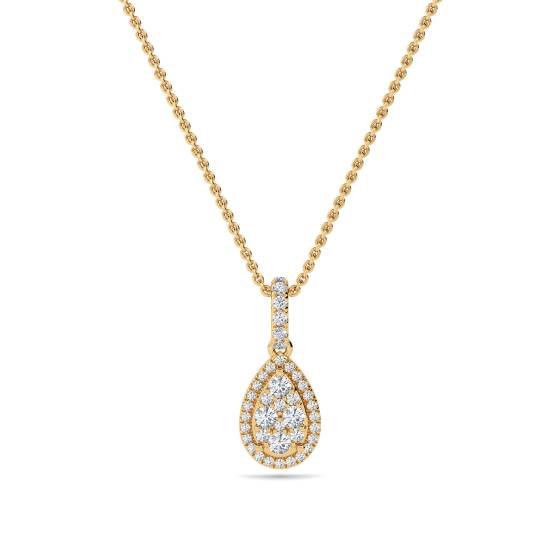 0.75ct Cluster Round Diamond Designer Pendant