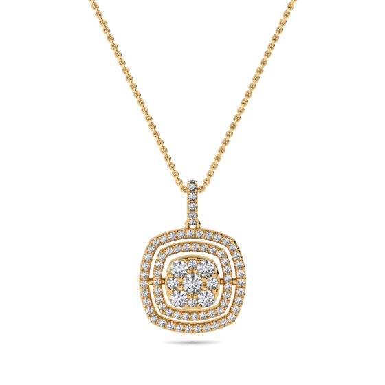 Movable Round Diamond Designer Pendant
