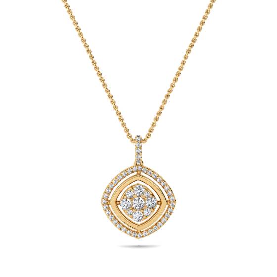 Movable Round Diamond Designer Pendant