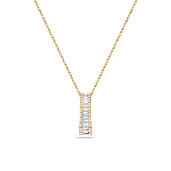 Classic Round Diamond Journey Pendant