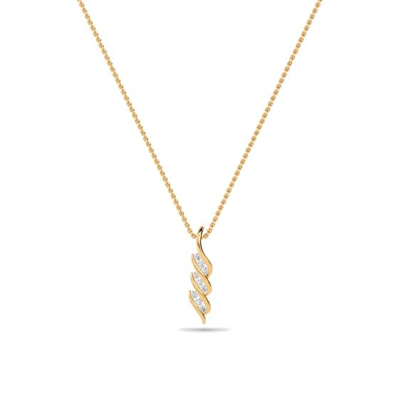 Round Diamond Twist Pendant