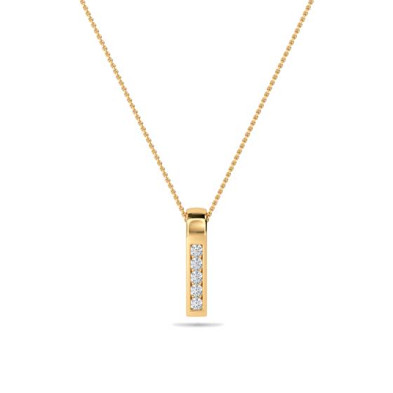 Unique Round Diamond Pendant