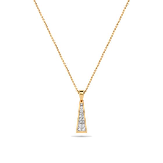 Modern Princess Diamond Pendant