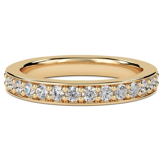 Round Diamond Pave Set Eternity Ring