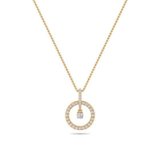 Round Diamond Designer Pendant