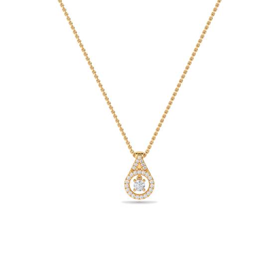 Stylish Round Diamond Designer Pendant