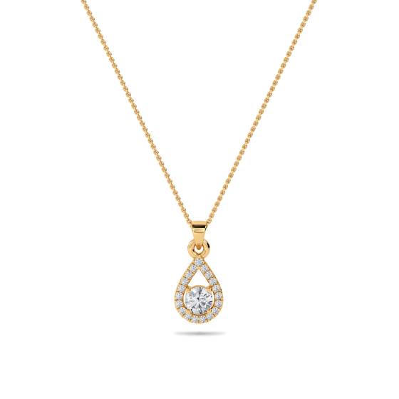 Stylish Round Diamond Designer Pendant