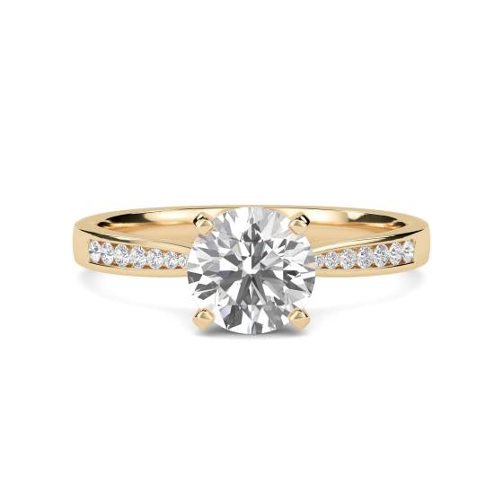 Shoulder Set Diamond Engagement Ring
