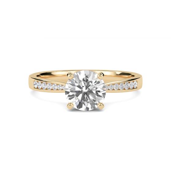 Shoulder Set Diamond Engagement Ring
