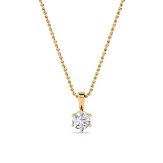 Round Diamond Pendant