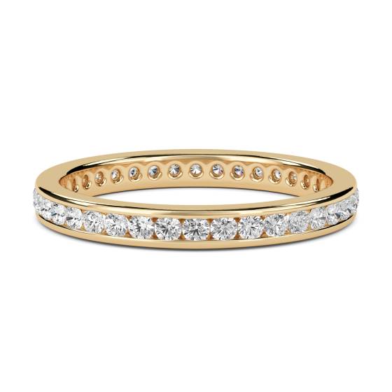 2.5mm Elegant Round Diamond Full Eternity Ring
