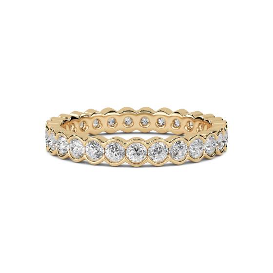 1.00ct Elegant Round Diamond Bezel Set Full Eternity Ring