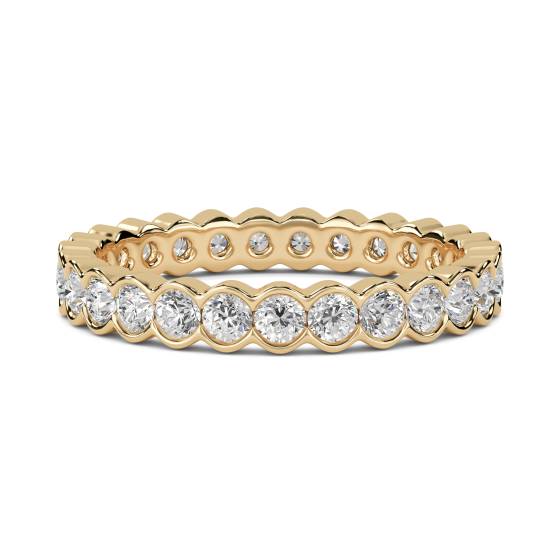 1.00ct Elegant Round Diamond Bezel Set Full Eternity Ring
