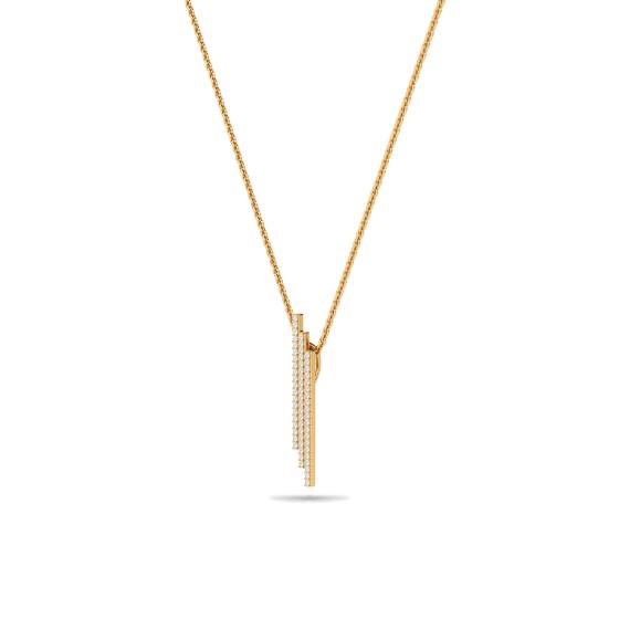 Elegant Round Diamond Cluster Pendant