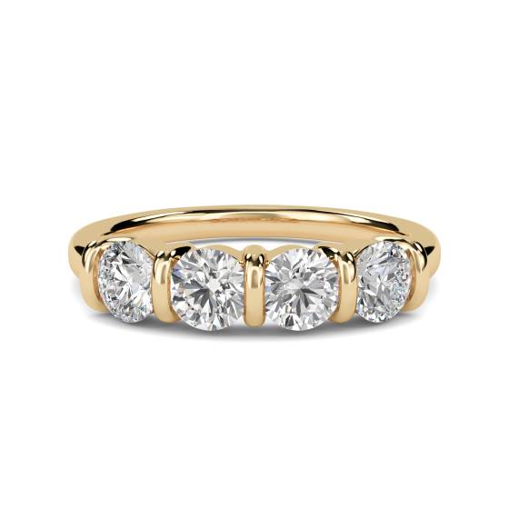 Classic Four Stone Round Diamond Eternity Ring