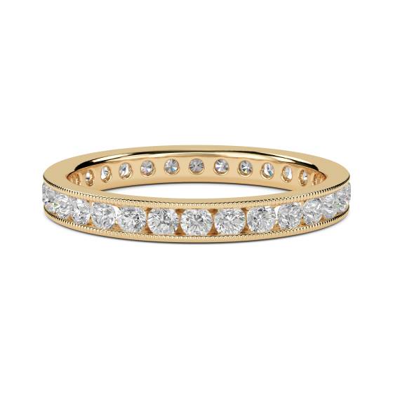 1.50ct Milgrain Round Diamond Eternity Ring