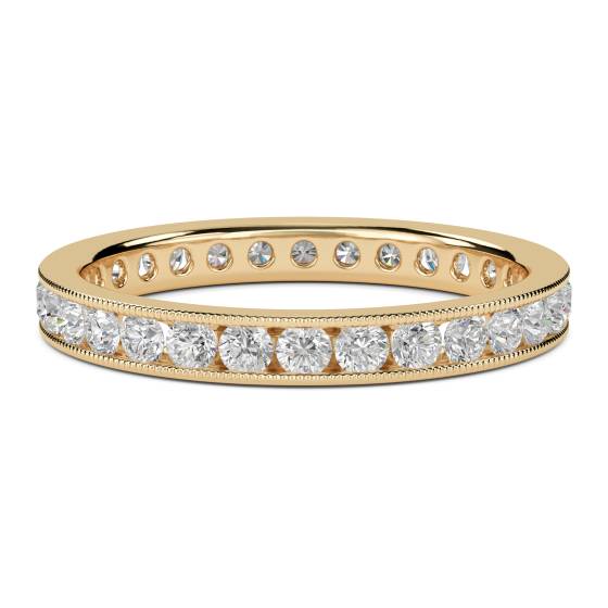 1.50ct Milgrain Round Diamond Eternity Ring