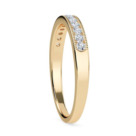 2.5mm Milgrain Round Diamond Eternity Ring