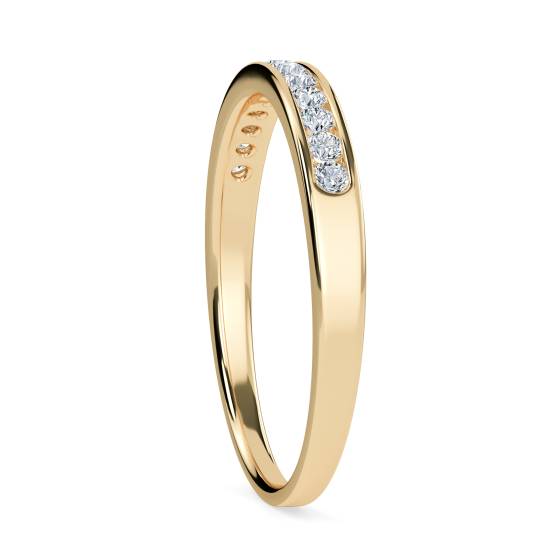 2mm Round Diamond Half Eternity Ring