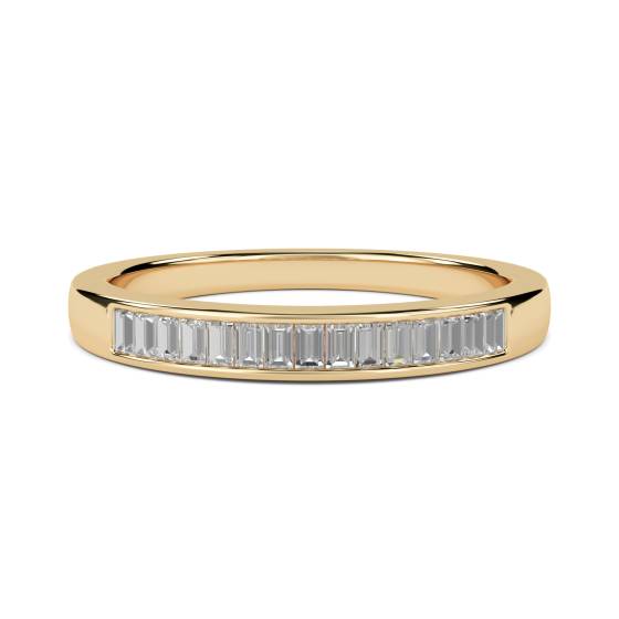 0.27ct VS/E-F Baguette Natural Diamond Eternity Ring